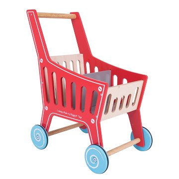 Einkaufswagen aus Holz
