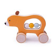 Bigjigs Wooden Push Bear, 100%FSC