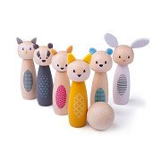 Bigjigs Wooden Skittles, Forest Animals