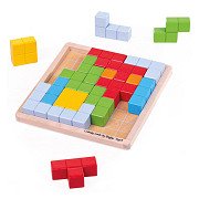 Bigjigs Holzblock-Puzzlemuster