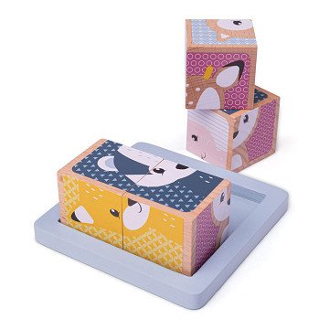 Bigjigs Wooden Block Puzzle Forest Animals