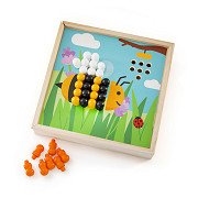 Bigjigs Wooden Plug-in Mosaic Game Garden