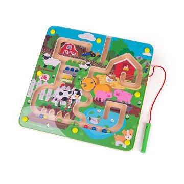 Bigjigs Magnetic Maze Game - Farm