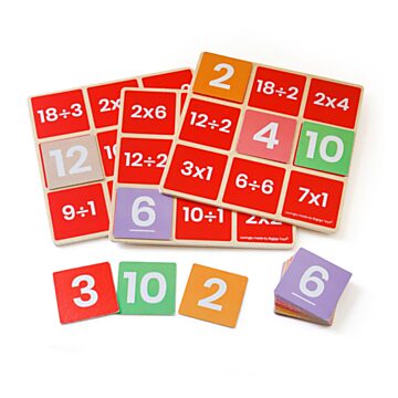 Bigjigs Multiplication and Division Math Bingo Game