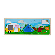 Bigjigs Wooden Senses Sign Camping in the Wild