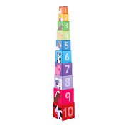 Bigjigs Farm Stacking Tower, 10pcs.