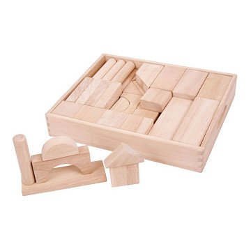 Bigjigs großes Holzbaustein-Set