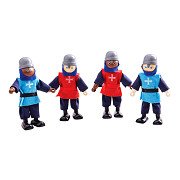 Bigjigs Wooden Medieval Knights, 4pcs.