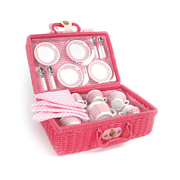 Tidlo Picnic Set in Pink Suitcase