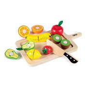 Tidlo Wooden Cut Fruit Playset, 16 pcs.