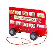 Bigjigs Houten Londen Bus Trekfiguur