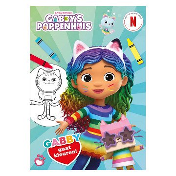 Gabby's dollhouse - Gabby is coloring