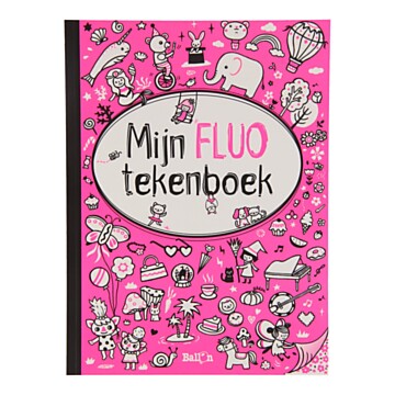 Mijn Fluo Tekenboek Roze