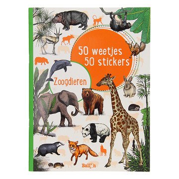 50 Weetjes 50 Stickers - Zoogdieren