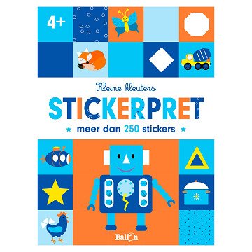 Kleine Kleinkinder Sticker Spaß Roboter 4+