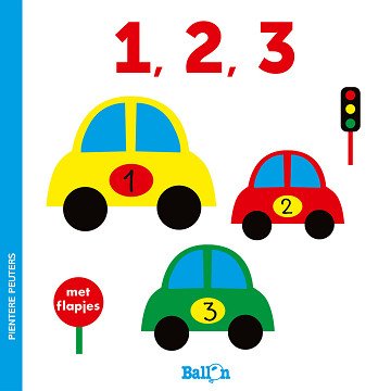 Pientere Peuters Kartonboek - 1, 2, 3