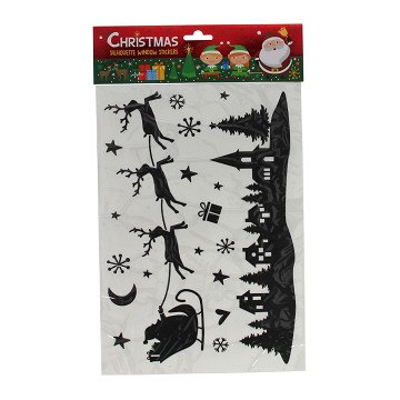 Silhouette Window Stickers Christmas