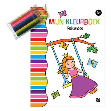Kleurboek met Kleurpotloodjes - Prinsessen