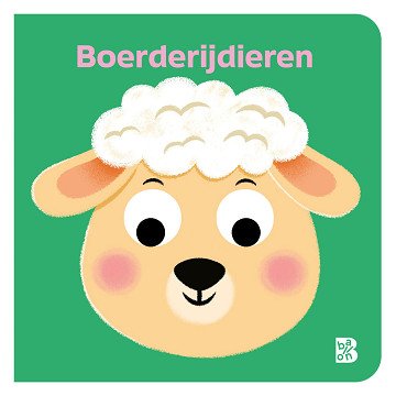 Boerderijdieren - Kartonboek met Wiebeloogjes