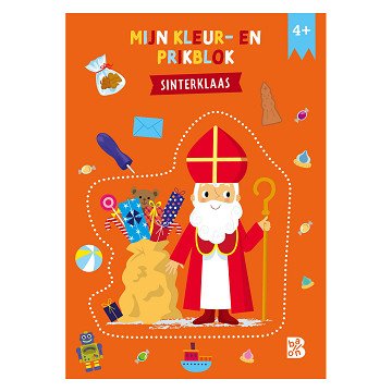 Kleur- en Prikblok Sinterklaas