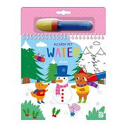 Kleuren met water - Winter