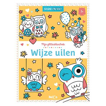 My Glitter Coloring Book Wise Owls