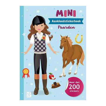 Mini-Anzieh-Stickerbuch – Pferde
