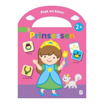 Sticker Case Stick and Color Princesses 2+
