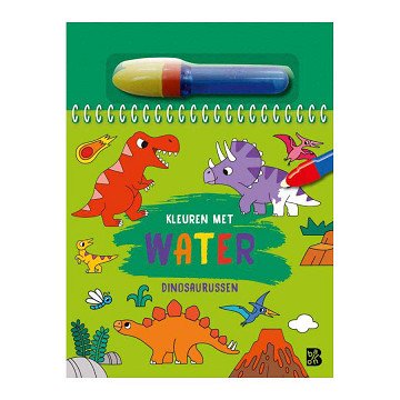 Kleuren met Water - Dinosaurussen