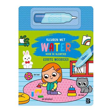 Kleuren met Water Voor de Kleintjes Eerste Woordjes 18m+