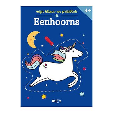 Mijn Kleur en Prikblok - Eenhoorns