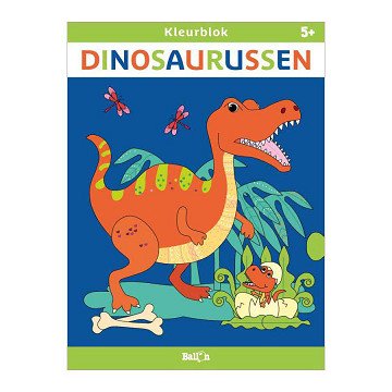 Coloring Block Dinosaurs 5+