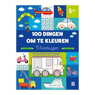 100 Dinge zum Ausmalen - Fahrzeuge 3+