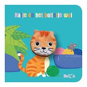 Cardboard book with finger puppet - Kitten and the Ball of Wool
