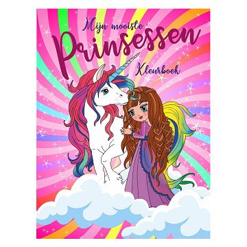 My Most Beautiful Princesses Coloring Book, 96 pages.