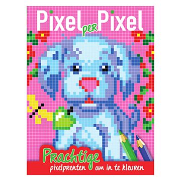 Pixel-Malbuch Hund