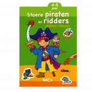 Plakken en Kleuren - Stoere Piraten en Ridders, 4-6 jaar
