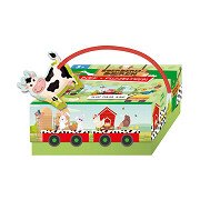 Book and Puzzle Train Farm Animals