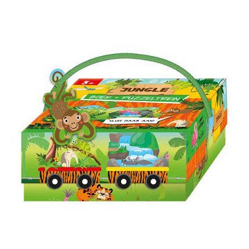 Boek en Puzzeltrein Jungle