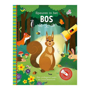 Speuren In het Bos Zoekboek met Kartonnen Zaklamp