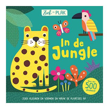 Zoek en Plak - In De Jungle Stickerboek