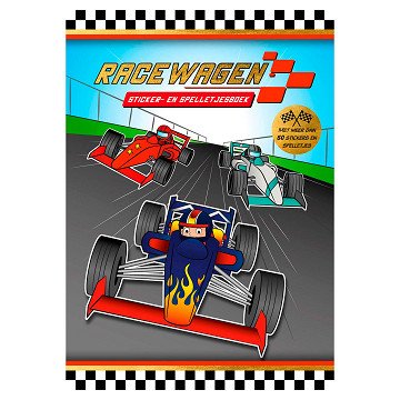 Sticker and Game Book Racing Car