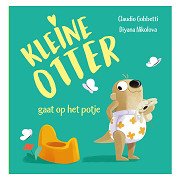 Kleine Otter gaat op het potje