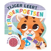 Tiger lernt, Zähne zu putzen. Geräusch