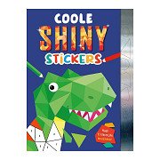 Coole glänzende Aufkleber „Dino's Robots and Rockets“-Sticker-Mosaikbuch