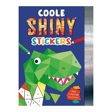 Coole Shiny Stickers Dino's Robots en Raketten Stickermozaïekboek