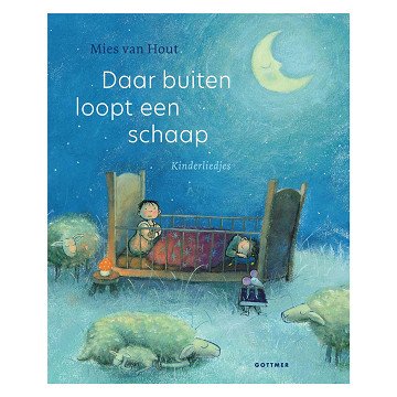 Daar buiten loopt een schaap