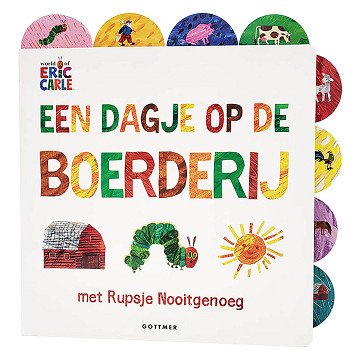 Een Dagje op de Boerderij met Rupsje Nooitgenoeg - Kartonboekje