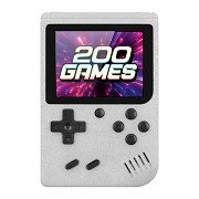 GAMEBOX - Portable Game Console with 200 Games - White