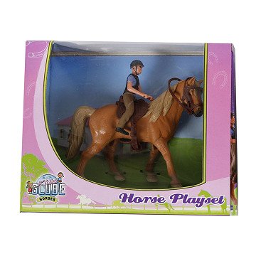 Kids Globe Spielset Pferd mit Reiter, 1:24